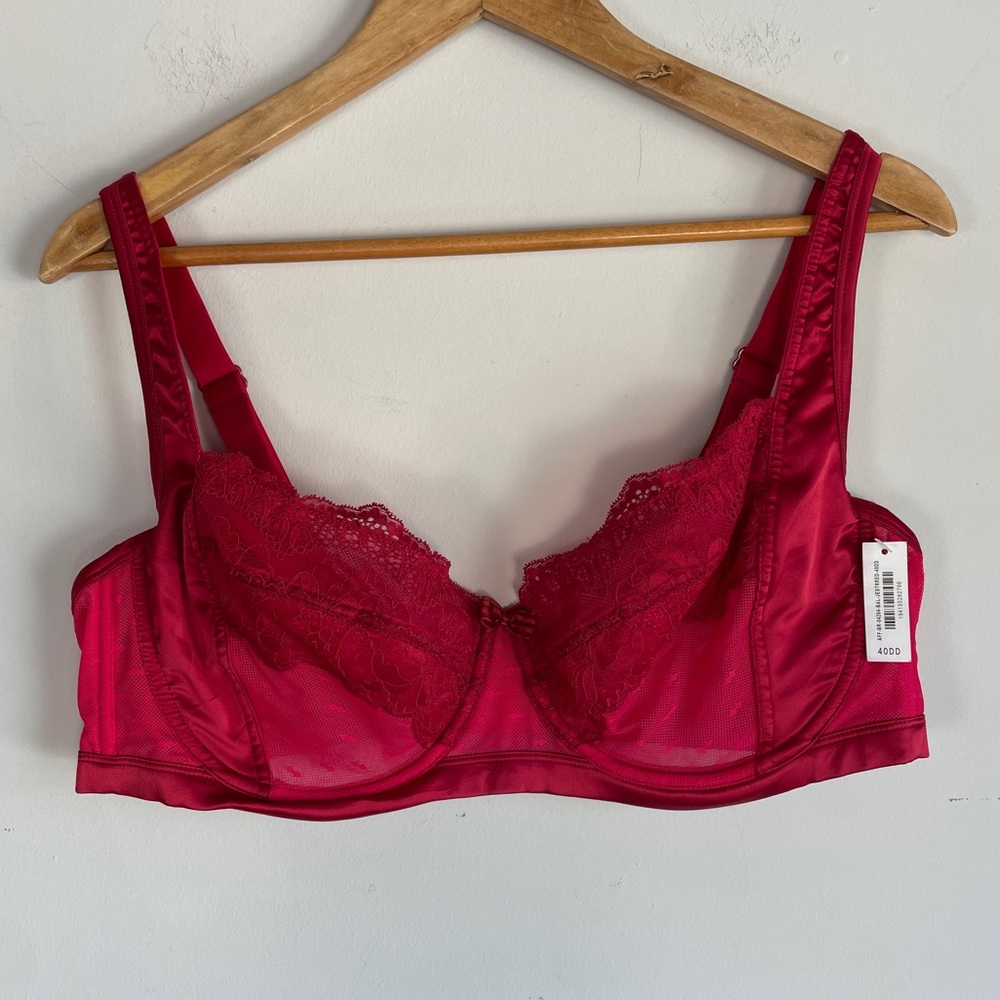 Adore Me Underwire Lace Bra Size‎ 40DD Unlined Sheer NEW